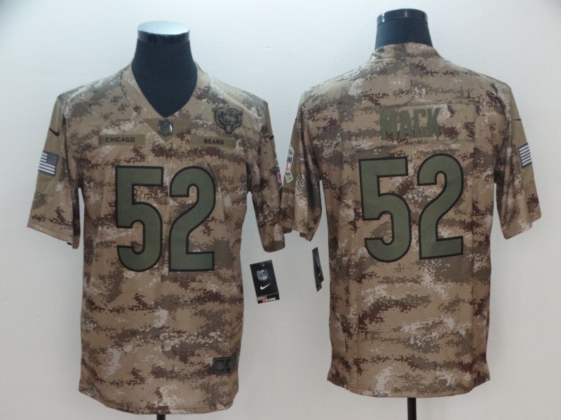 Men's Chicago Bears Khalil Mack #52 Camouflage Jersey